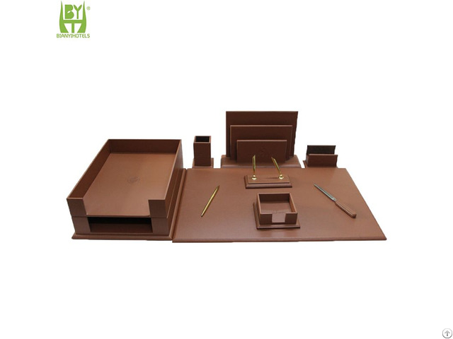 Custom High End Office Hotel Desktop Organizer