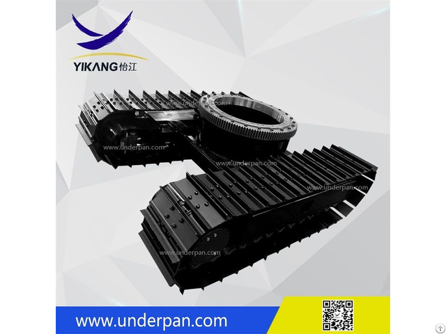 Custom Steel Track Undercarriage With Slewing Bearing For Underwater Machinery