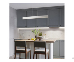 Exbrite Integrated Led Dimmable Adjustable Metal Linear Pendant