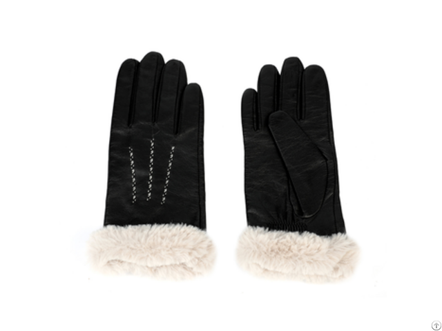 Sustainable Material Women Leather Gloves