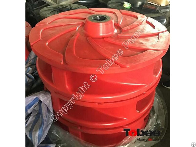 Tobee® F6147u38 Polyurethane Impeller Is For 8 6 Ah Slurry Pump