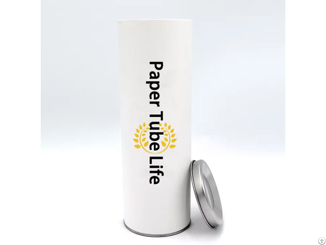 Custom Tinplate Lid Round Box Paper Tube Packaging