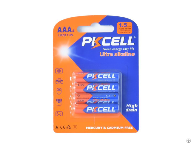 Pkcell 10years Shelf Life 1 5v Aaa Lr03 Am4 Alkaline Battery For Toys