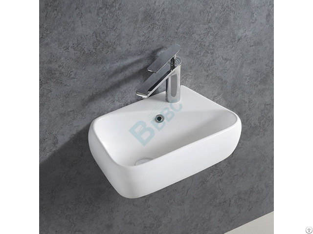 Irregular Shape Ceramic Wall Hung Basin