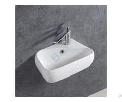 Irregular Shape Ceramic Wall Hung Basin