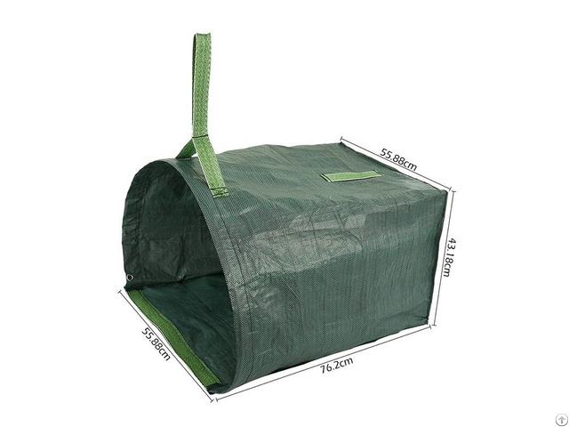 Reusable Garden Waste Refuse Bag Pp Or Pe Plastic Leaf Collecting Trash Sacks