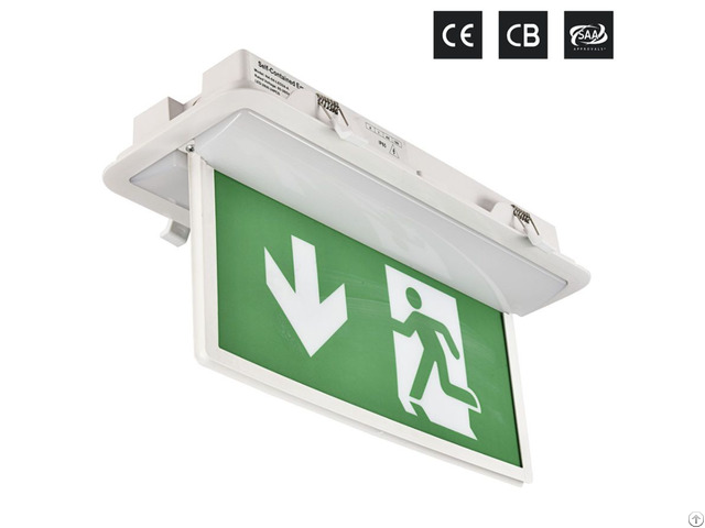 Emergency Led Exit Wall Mounted Recessed