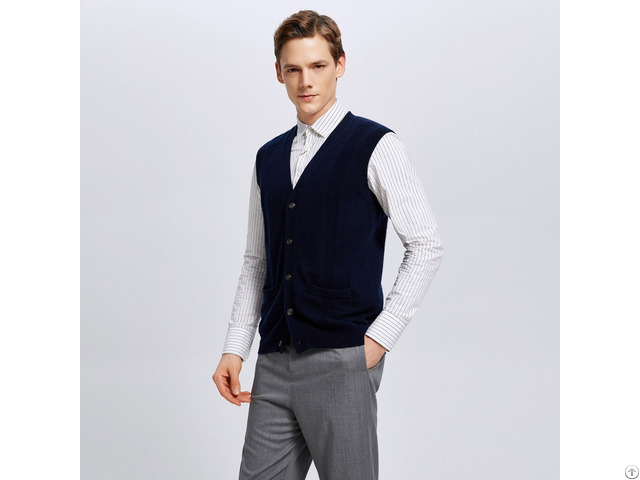 Softness Australia Merino Wool Cardigan Vest For Men