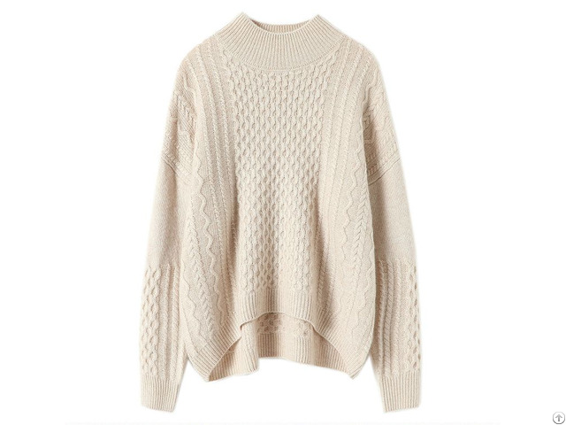 Chunky Ribbed Knitted Relaxed Cashmere Sweater Knitwear