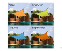 Beige Triangle Waterproof Uv Brock Polyester Cover Garden Shading Sail