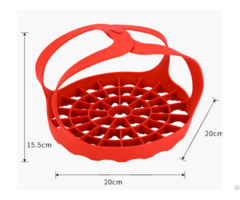 Food Grade Silicone Grips Egg Steamer Rack For Pot