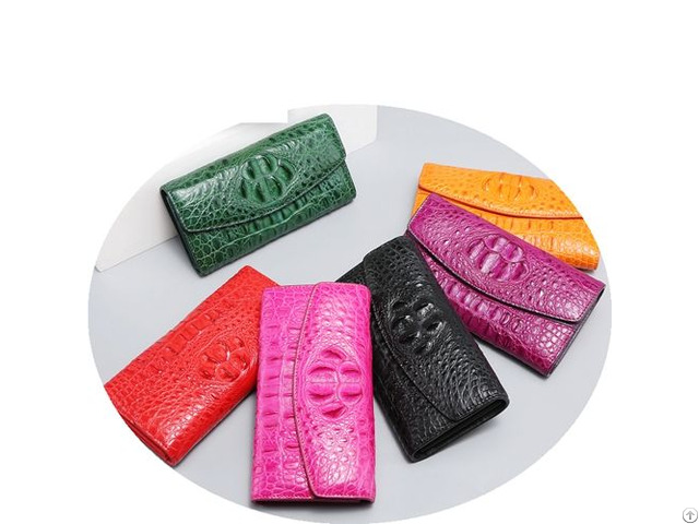 Large Capacity Crocodile Leather Wallet