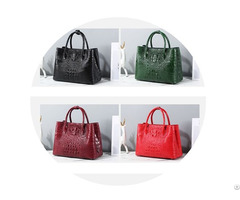 Crocodile Leather Large Women Bag