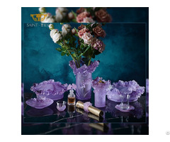 Saint View Crystal Art New Nordic Style Orhcid Flower Wedding Party Decor Centerpieces