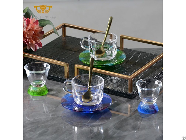 Saint View Tableware Butterflies Modern Cup Set Container Nordic Coffee Shop Desktop Decor