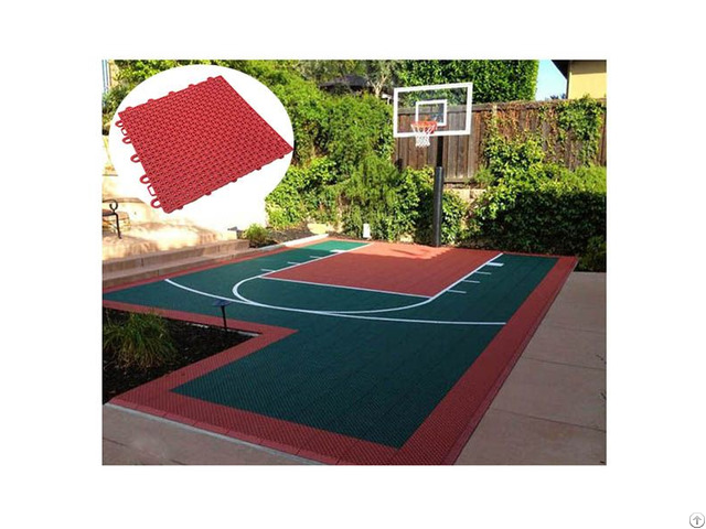 Hot 2022 High Quality Wanhe Anti Slip Basketball Court Interlocking Flooring