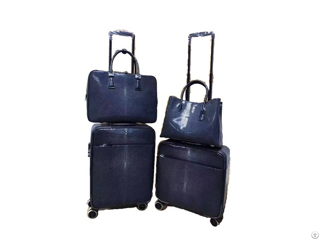 Business Leather Trolley Case Male Universal Wheel Female Suitcase