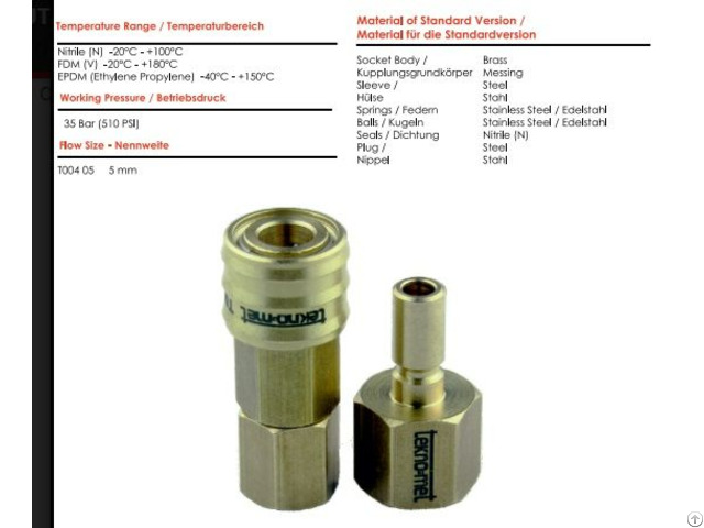 Quick Coupling For Hydraulic Systems