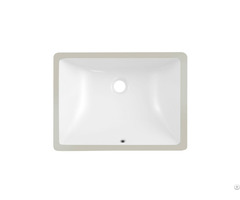 Bathroom Porcelain Rectangular Undermount White Vanity Sink