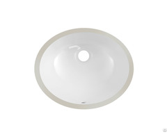 Bathroom Oval Shape No Rimming Porcelain Undermount Under Counter Vanity Sink