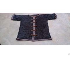 Chainmail Haubergeon Half Sleeve Shirt