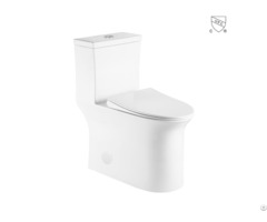 Cupc Certified High Efficiency One Piece Elongated Skirted Toilet