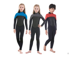 Factory Wholesale 3mm Neoprene Diving Surfing Suit Long Sleeve Wetsuit Back Zip Kids Wetsuits