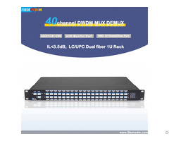 Dual Fiber 40ch C21 C60 Dwdm Mux Demux With 1310nm And Monitor Port