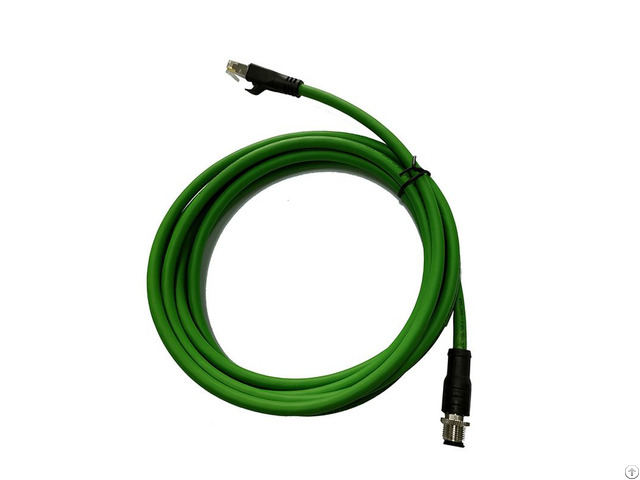 Profinet Cable M12 To Rj45 Connector Flexible Shielded