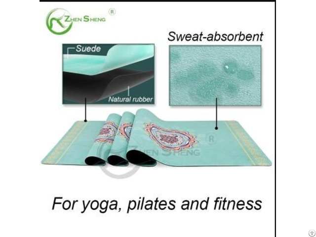 Suede Rubber Comfortable Exercise Fitness Pilates Yoga Mat