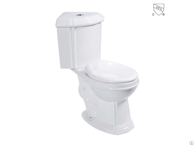 Cupc Certified Iapmo Listed Ada Compliant Classic Design Bathroom Two Piece Round Toilet