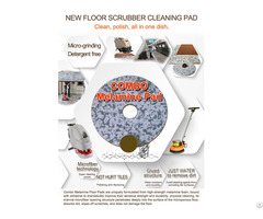 Floor Cleaning And Polishing Melamine Combo Pad For Subway Train Station