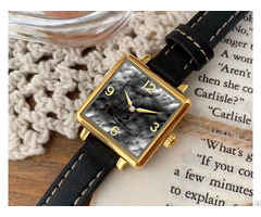 Ladies Art Stainless Steel Simple Exquisite Wind Waterproof Customizable Watch