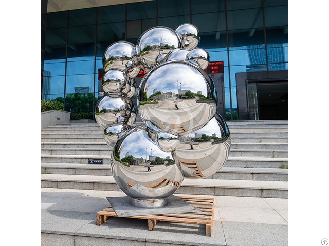 Stainless Steel Hollow Ball Sculpture