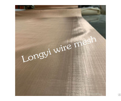 Ultra Fine Pure Copper Fabric Screen Wire 300 350 Mesh