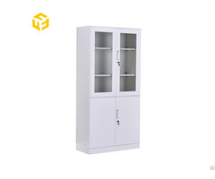 Furnitopper 12mm Narrow Edge Glass Door Bookcase Steel File Cabinet