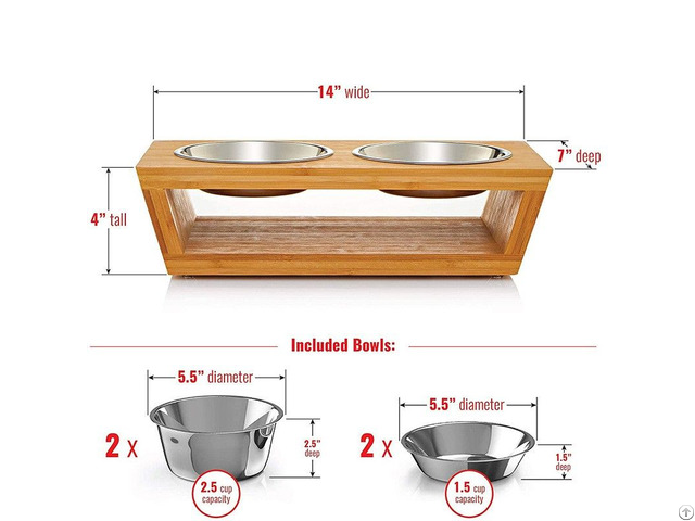 Wooden Pet Feeder