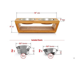 Wooden Pet Feeder