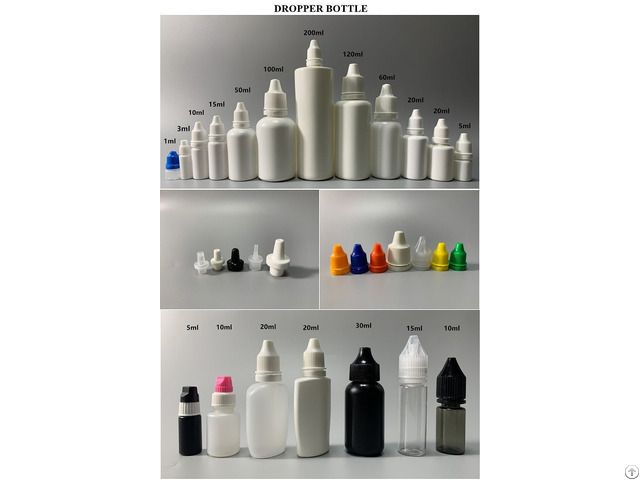 Plastic Eye Liquid Medicine Squeeze Empty Dropper Bottle