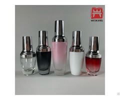 Custom Empty Toner Lotion Cream Cosmetic Glass Bottle Set