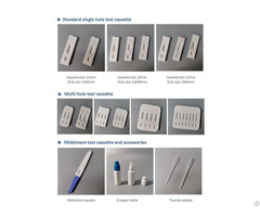 Plastic Empty Lateral Flow Rapid Test Cassette