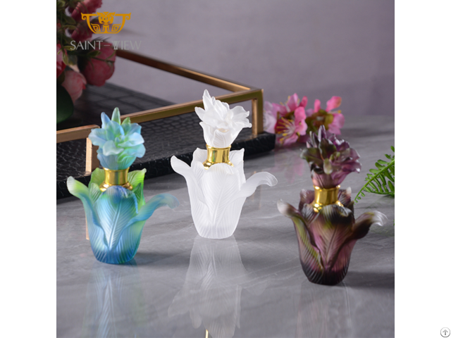 Modern Nordic Perfume Gift Sets Olive Fragrance Oil Crystal Bottle Cosmetics Packing