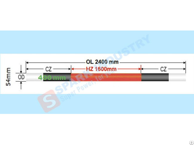 Electric Heaters Silicon Carbide Sic Heating Element For Furnaces Of Optical Glass Industry