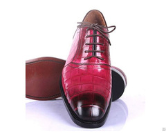 Crocodile Belly Italian Handmade Custom High End Luxury Business Formal Leather Shoes