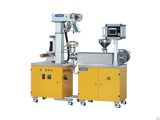 Lab Plastic Single Screw Blow Film Extrusion Line