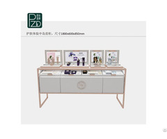 White Perfume Display Counter Skin Care Products Showcase