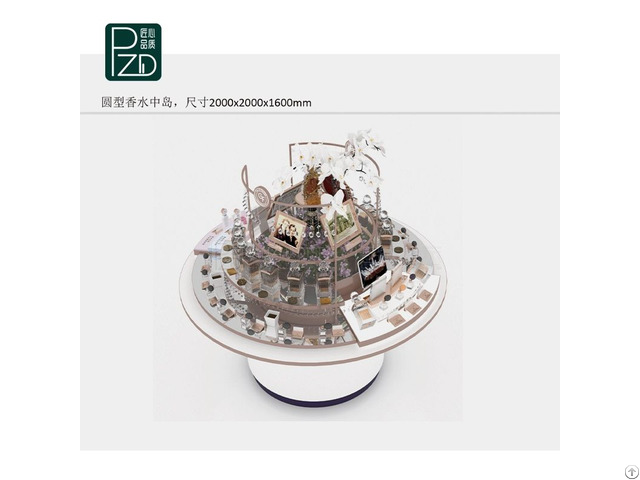 Customized Round Perfume Display Stand