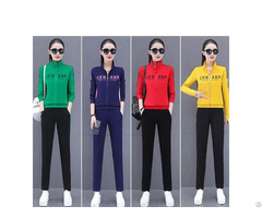 Casual Sports Women Autumn New Fashion Two Piece Suit