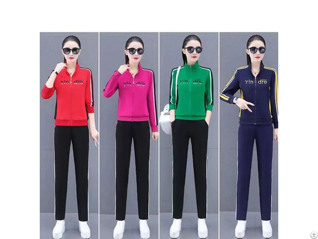 Sportswear Suit Women Spring And Autumn New Jacket Casual Two Piece Set