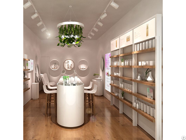 Small Skincare Store Display Design